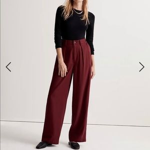 Madewell Drapeweave Neale Straight-Leg Pants
